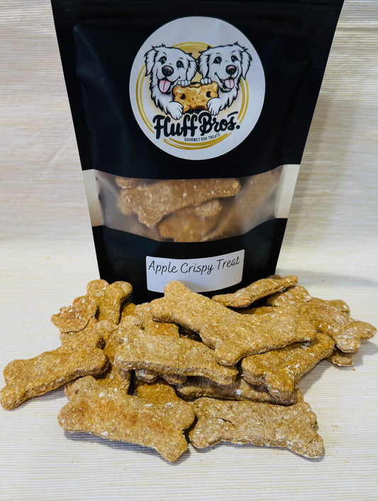 All Natural Homemade Apple Crisp Recipe Crunchy Canine Cookie Dog Treats