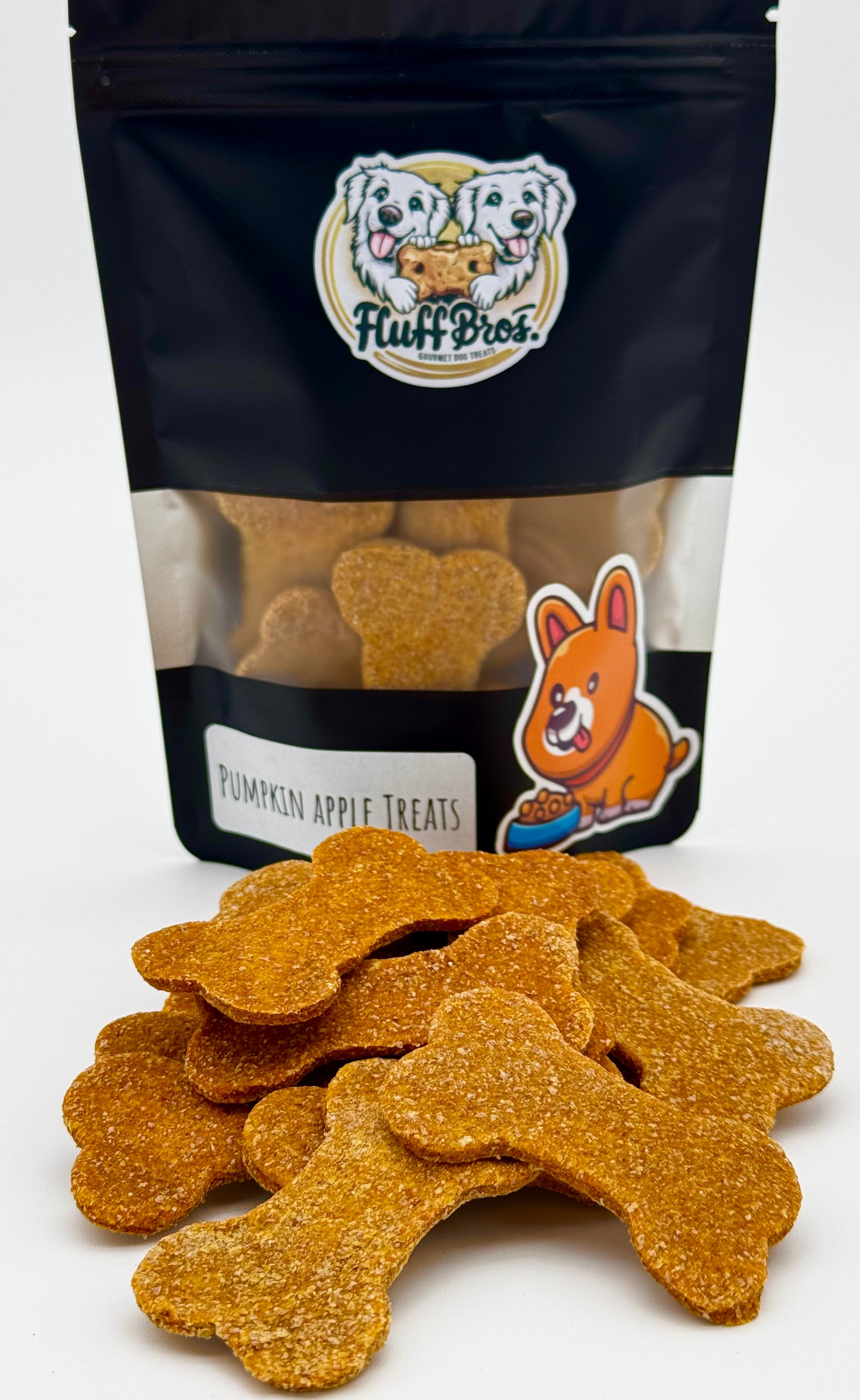 Fluff Bros Pumpkin Apple Crunch  Natural Pumpkin Dog Treats