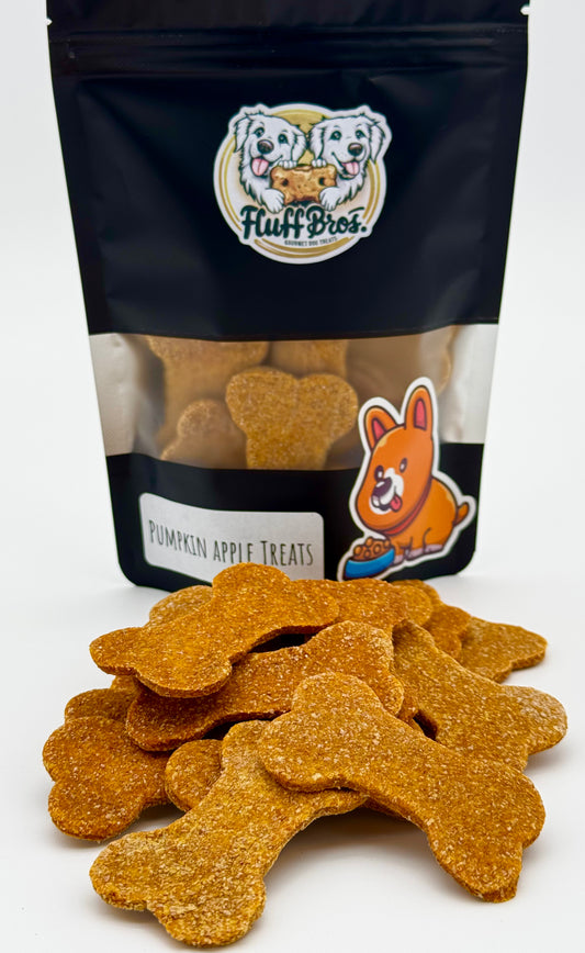 Fluff Bros Pumpkin Apple Crunch  Natural Pumpkin Dog Treats