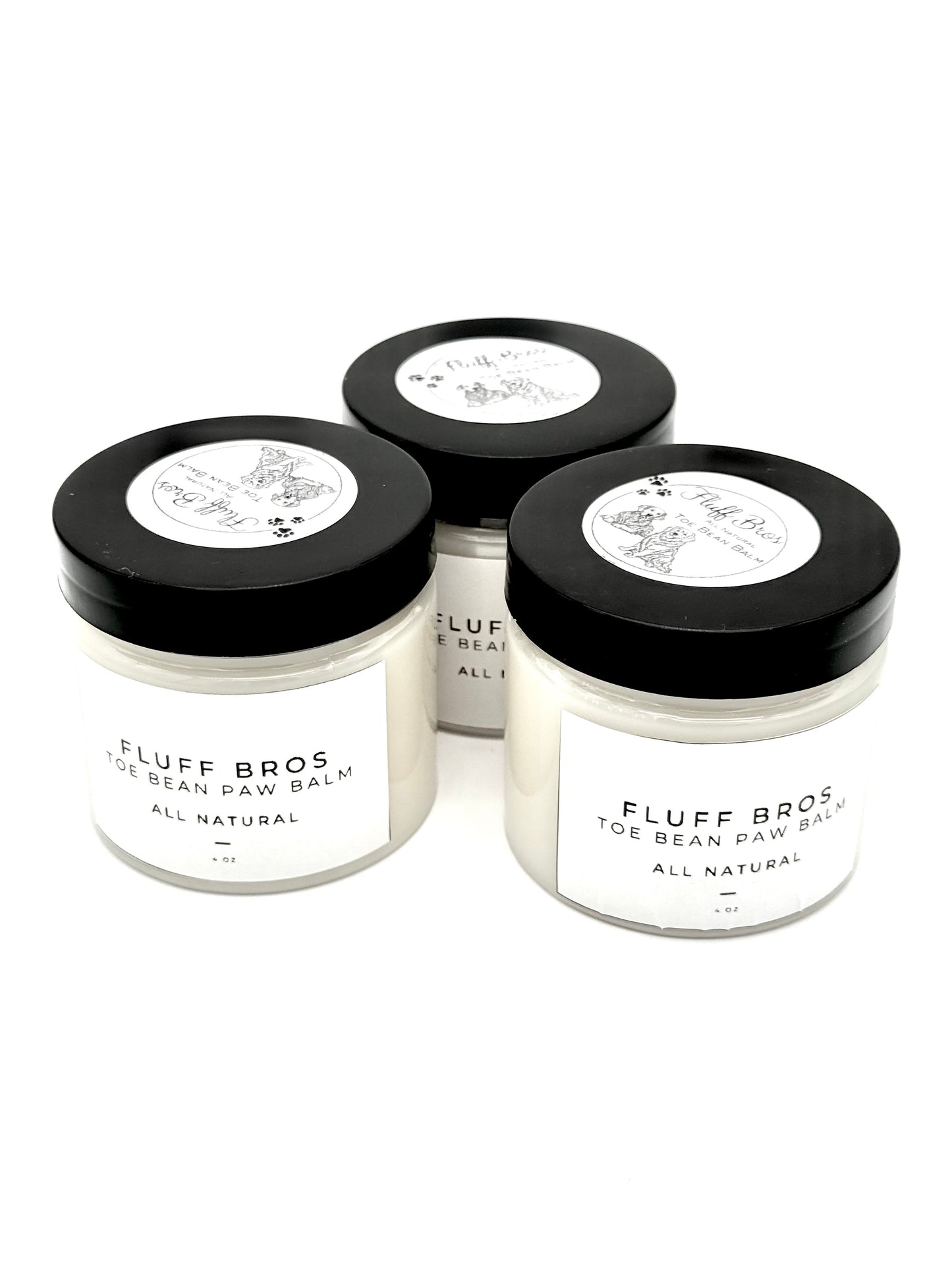 Fluff Bros "Toe Bean" Paw Balm for Dogs and Cats Natural Paw Relief & Protection