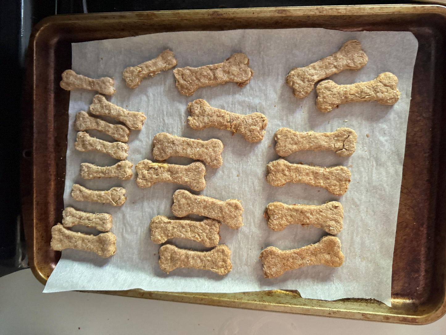 All Natural Homemade Banana Apple Recipe Dog Treats.